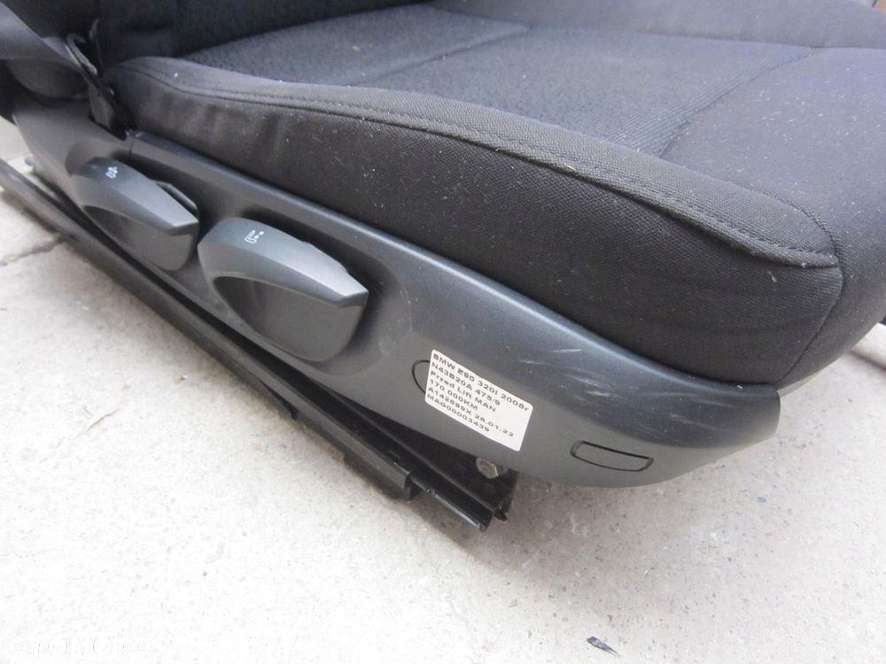 BMW E90 E91 SERIA 3 2005-2010 FOTEL PRAWY PASAŻERA MATERIAŁ TAPICERKA - 6