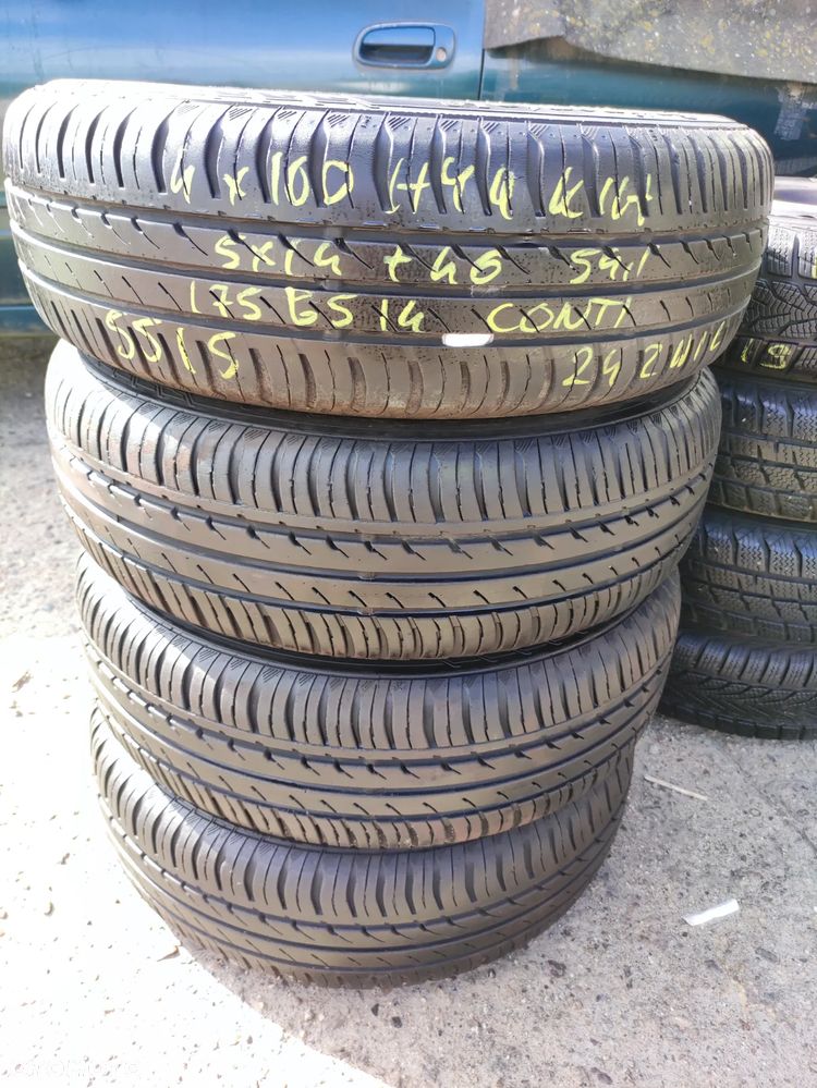 175/65R14 Opony Letnie Lato CONTINENTAL ContiEcoContact 3 5,5-6mm Legnica ALU-RAD jak 165/70 - 1