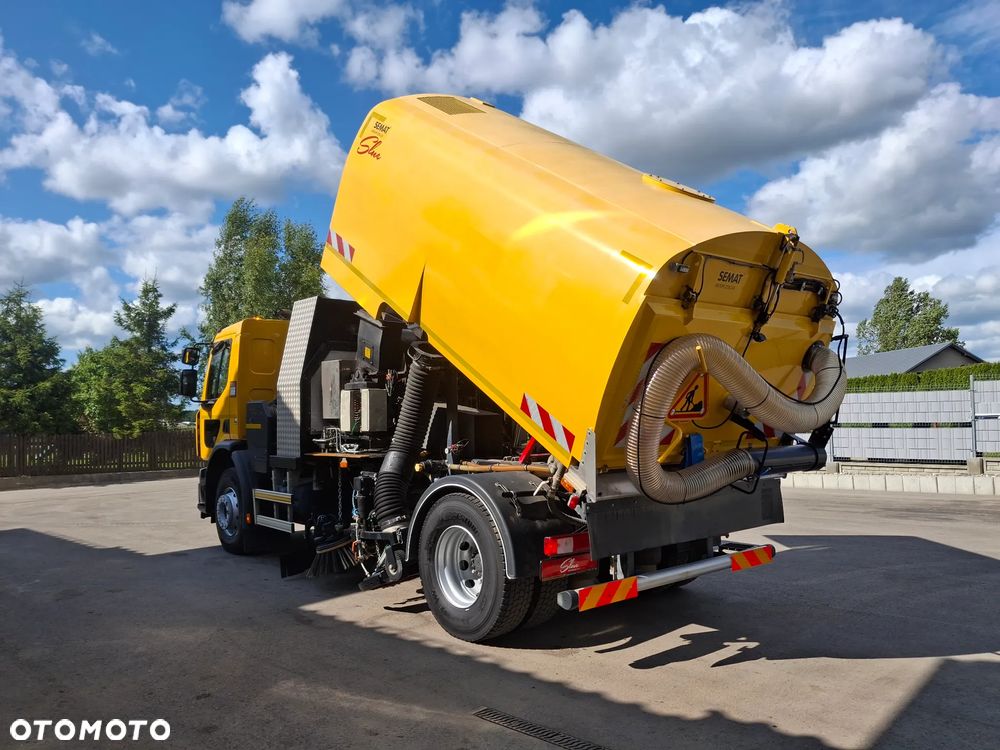 Renault C280 Zamiatarka SEMAT Zoeller FAUN Karcher 2 Silniki Rura Do Liści Listwy Ciśnieniowe Lanca 2 Zbiorniki Wody Szczotki L/R 2018r Euro 6 Motogodziny: 740MTH - 27