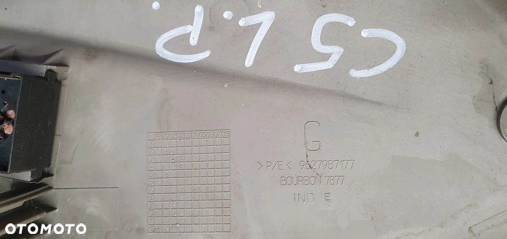 Osłona plastik fotela lewy przód przełącznik regulacji kierowcy Citroen C5 9627987177 - 6