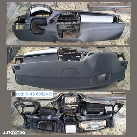 Plansa de bord bloc lumini ceasuri bord  display navigatie grile ventilatir schimbator viteze aeroterma originale BMW X5 E70 + LCI X6 E71 E72 h - 2