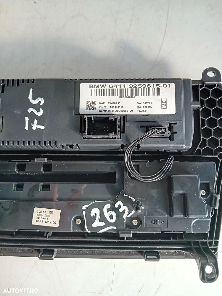 Panou Modul Comanda Clima Climatronic Interfata Radio Cd Navi Bmw X3 F25 X4 F26 Volan Stanga - 7