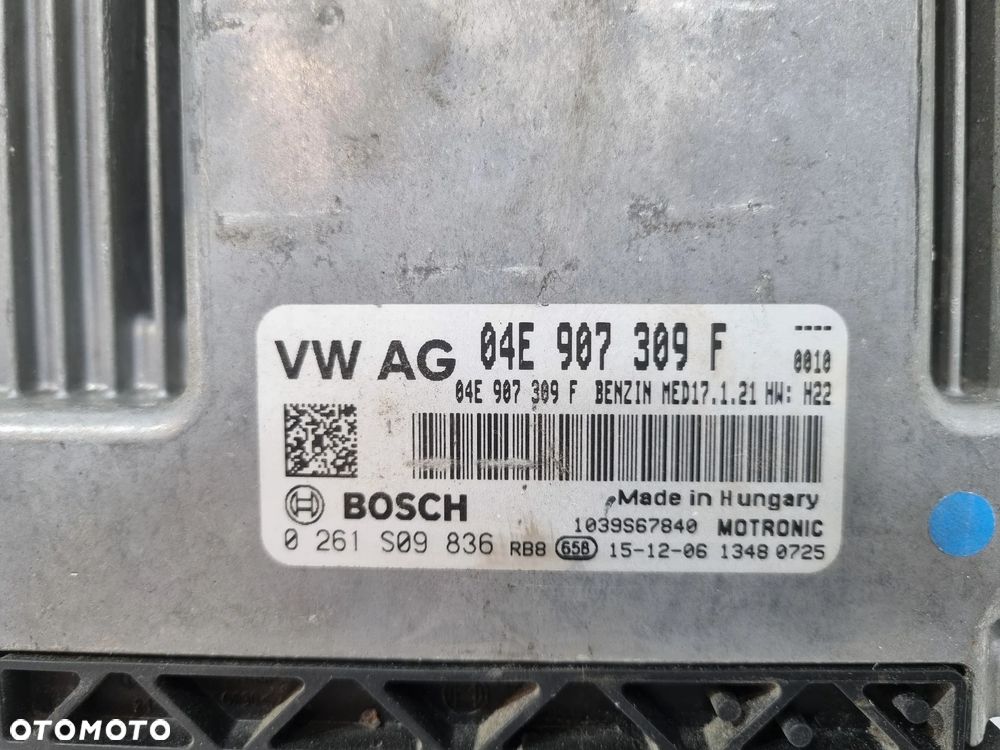 VW PASSAT B8 GOLF VII A3 8V KOMPUTER STEROWNIK SILNIKA 04E907309F - 6