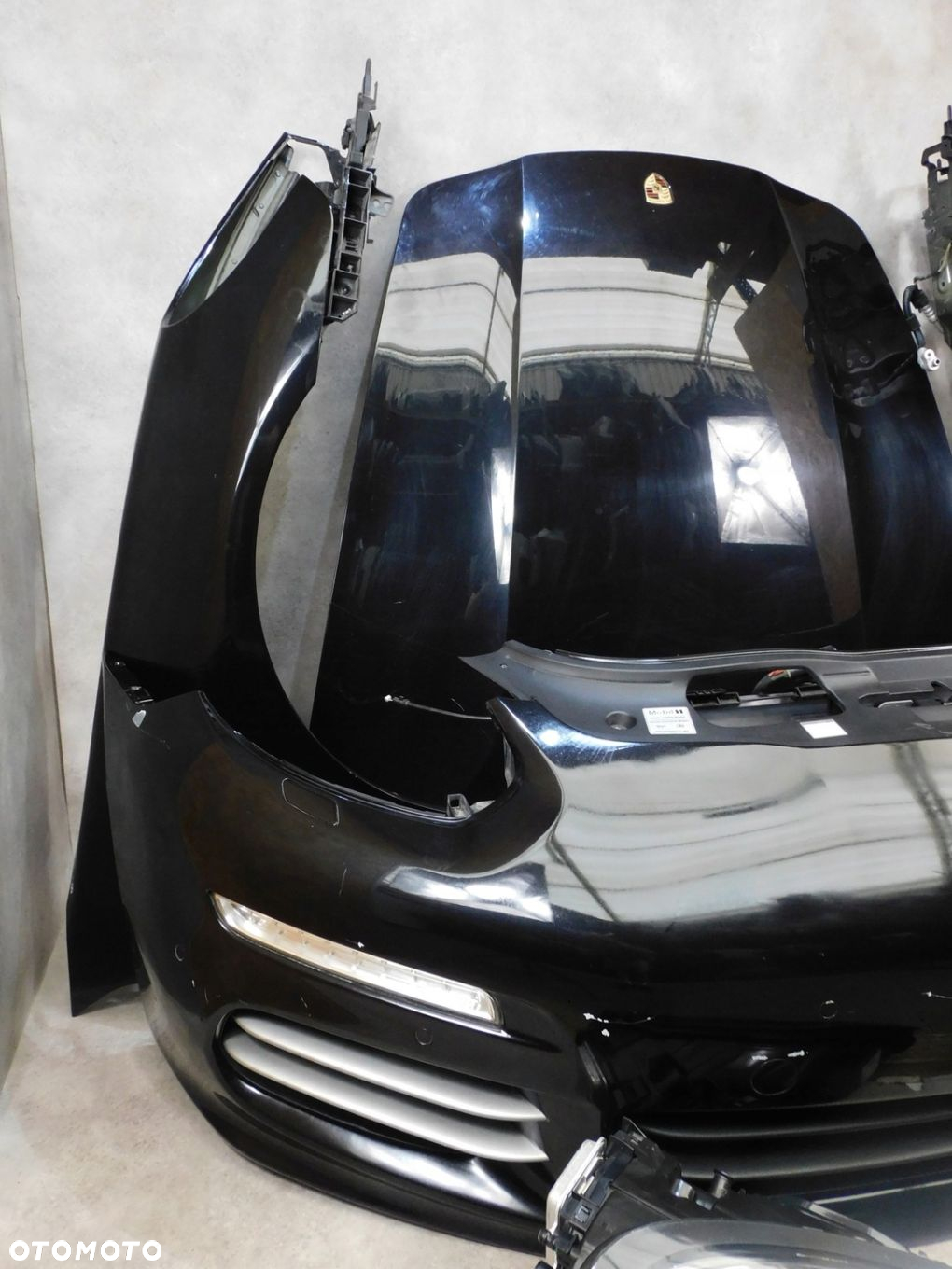 Porsche PANAMERA 970 LIFT kompletny przód maska lampy zderzak PAS CZARNY - 6