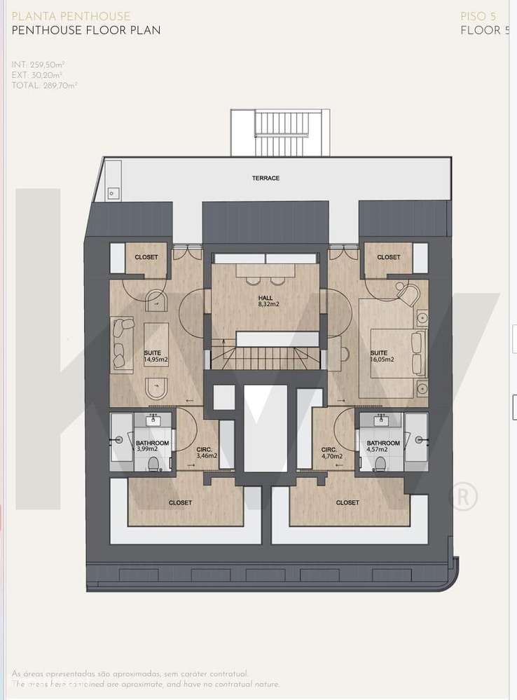 Duplex T4 - Pisos 4/5 -  Novo - 290 m2  - Vista Rio - Rua Miguel Lupi, - Grande imagem: 2/22