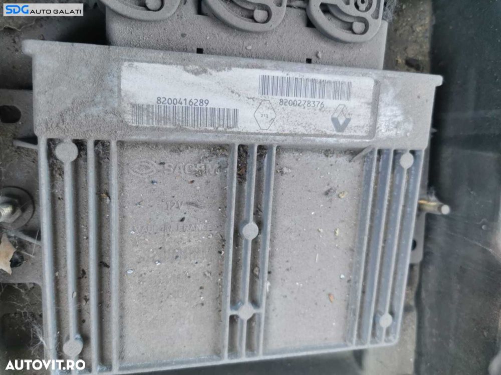 Kit Pornire ECU Calculator Motor Cip Cartela Cheie Renault Laguna 2 2.0 16V 2001 - 2007 Cod 8200416289 8200278376 [X4059] [Combinat] - 1