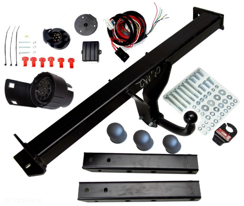 HAK HOLOWNICZY + MODUŁ + WIĄZKA + GNIAZDO 7PIN/13 DO SAMOCHODU AUDI Q5 8R 1 I B8 - 15