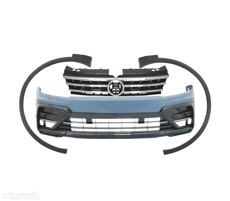 PARA-CHOQUES FRONTAL VOLKSWAGEN VW TIGUAN 16-20 LOOK R-LINE - 2