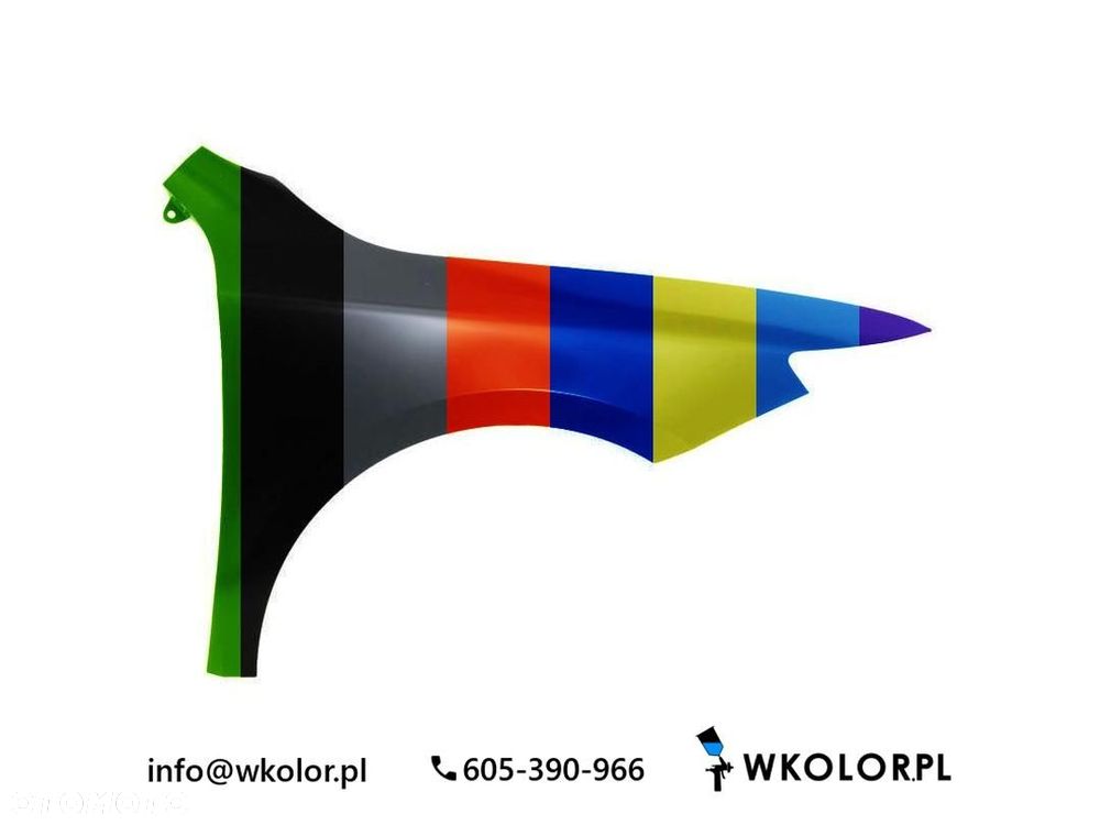 NOWY BŁOTNIK SKODA SUPERB II 2009-2015 LAKIEROWANY W KOLOR - 1