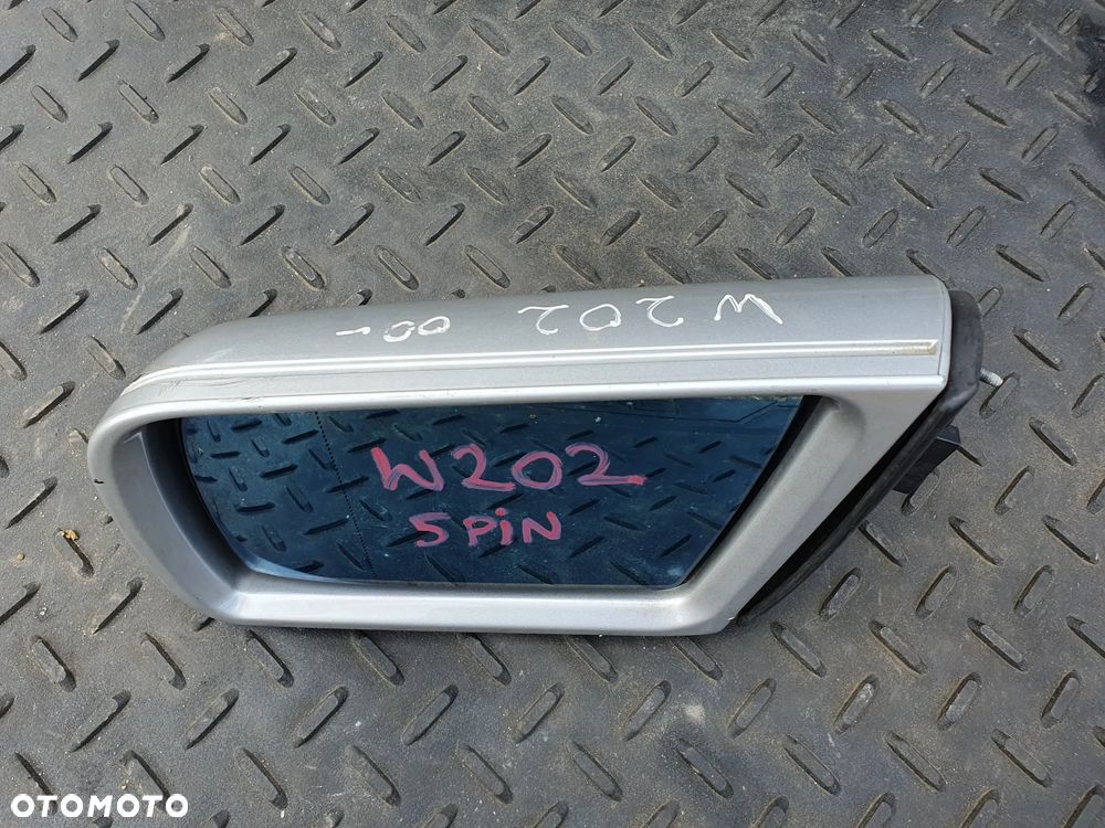 MERCEDES C W202 LUSTERKO ZEWNĘTRZNE LEWE ELEKTRYCZNE 5PIN SREBRNE 2028110198 - 1