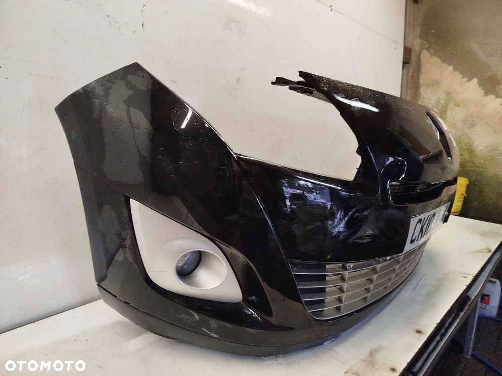 + ZDERZAK PRZÓD PRZEDNI DO RENAULT GRAND SCENIC III 3 NV676 CZARNY HALOGENY - 3