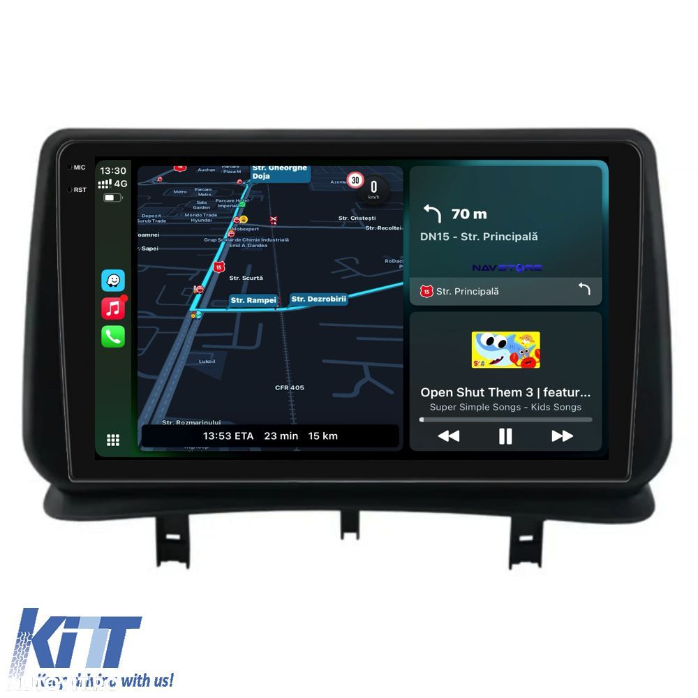 Navigatie Android Dedicata Renault Clio 3 (2005-2014), 9Inch, 8Gb Ram, - 2