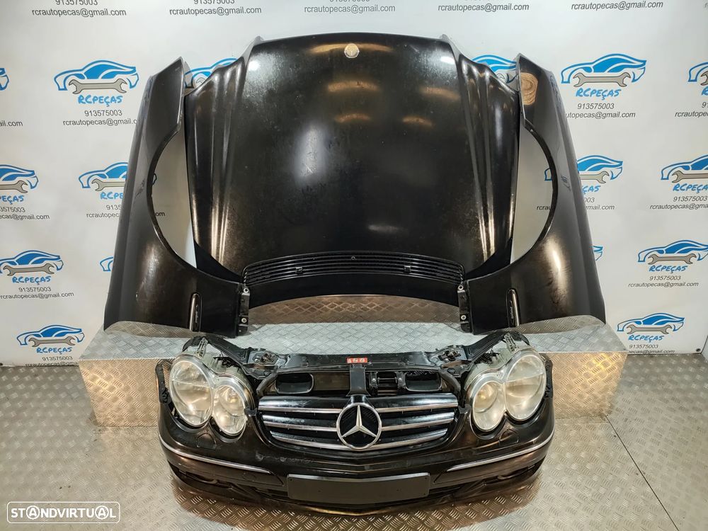 FRENTE COMPLETA MERCEDES BENZ CLASS CLK C209 W209 CAPOT PARACHOQUES GUARDA-LAMAS OTICAS RADIADOR VENTILADOR FRENTE FIBRA REFORÇO - 7