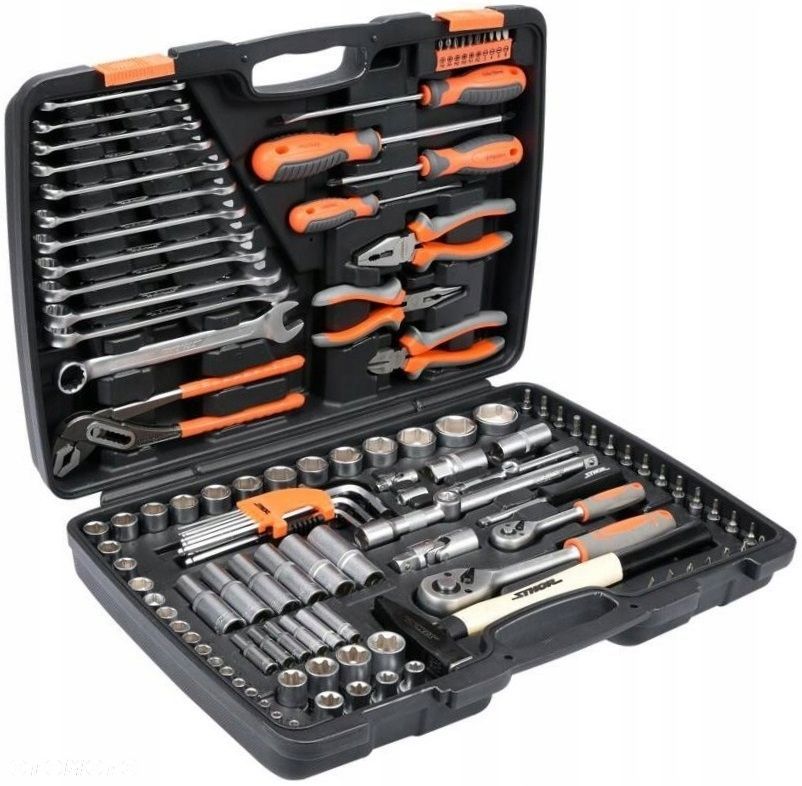 ZESTAW NARZĘDZIOWY KLUCZE NASADOWE 1/2 1/4" 122EL PŁASKIE TORX STH 58690 - 1