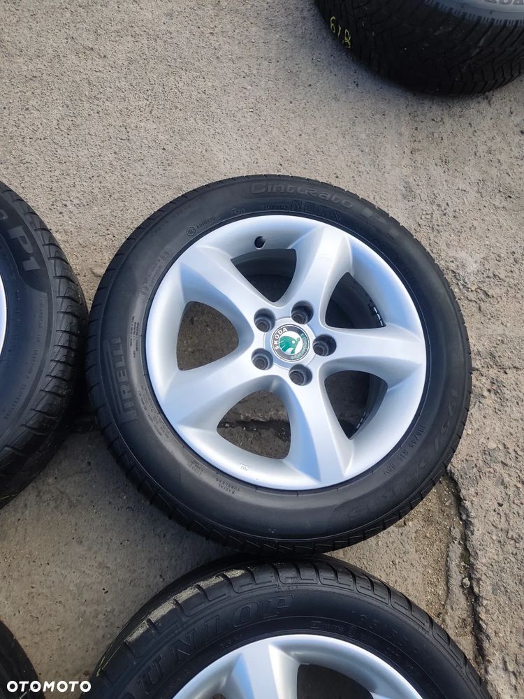 5x100 Felgi Aluminiowe Alufelgi Oryginalne 15 Koła Letnie Lato SKODA FABIA PRAKTIK ROOMSTER RAPID OCTAVIA I SEAT IBIZA CORDOBA TOLEDO II 2 IV 4 LEON I VW FOX POLO GOLF IV 4 NEW BEETLE BORA AUDI A3 8L A2 A1 Legnica ALU-RAD 195/55 - 7