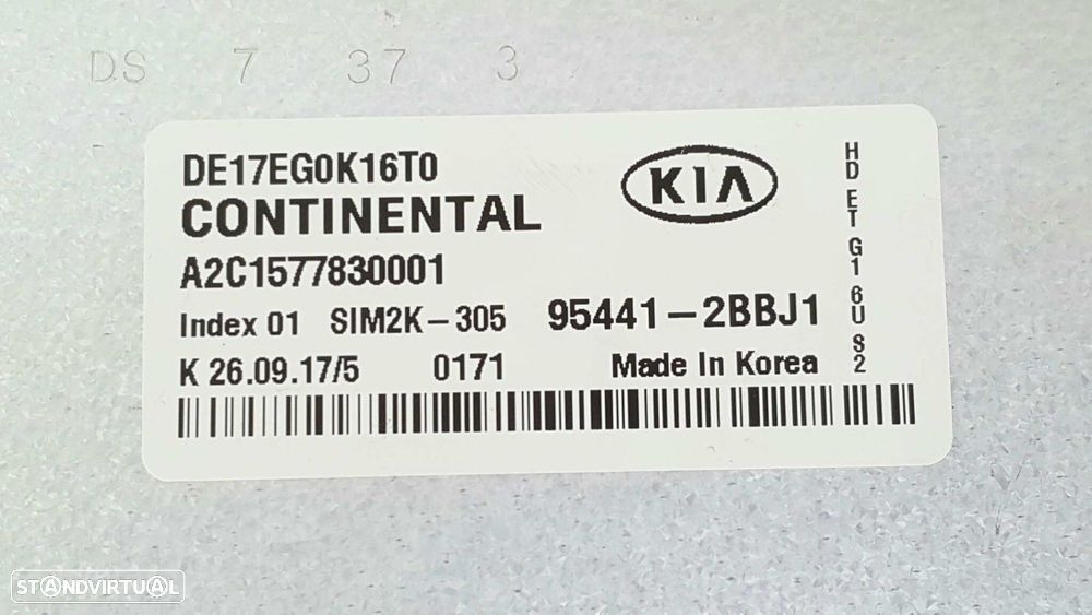 CENTRALINA CAIXA DE VELOCIDADES AUTOMÁTICA KIA NIRO CONCEPT - 3