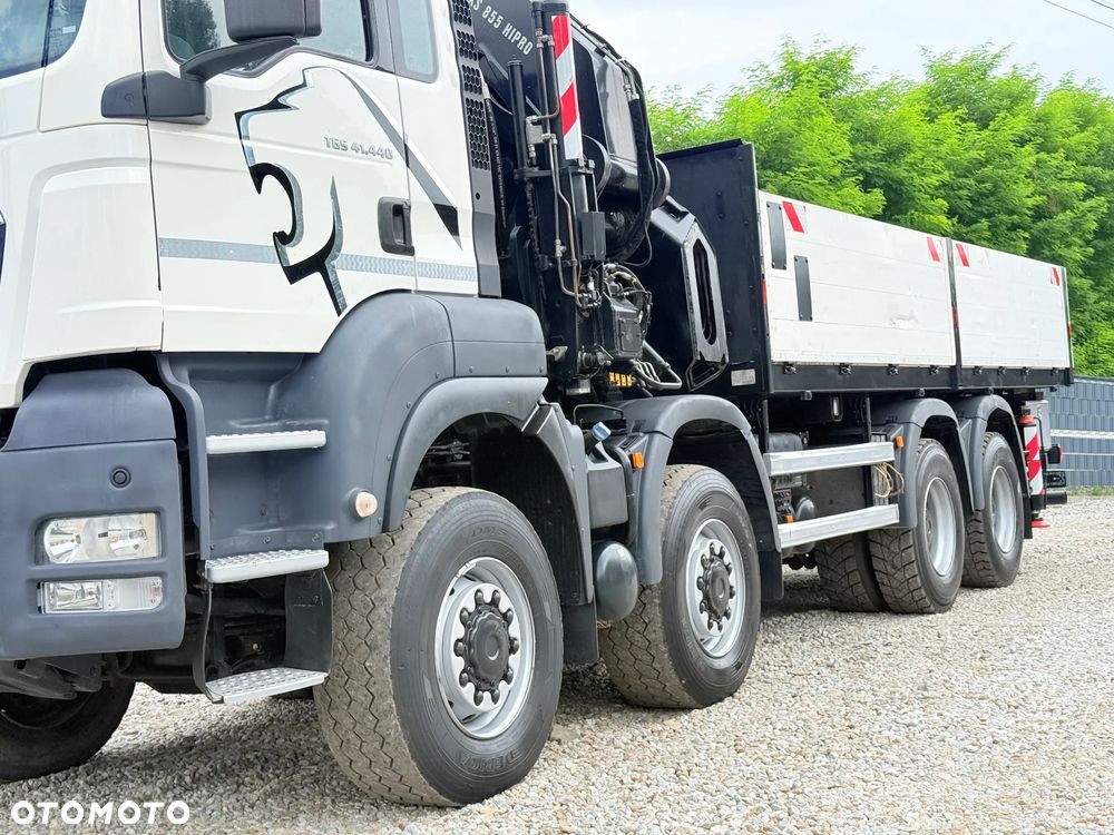 MAN * MAN 41.440 TGS * 8x6 * HDS Kran Hiab 855 E-8 HIPRO * 20 M * Energetyka * Sprowadzony * - 7