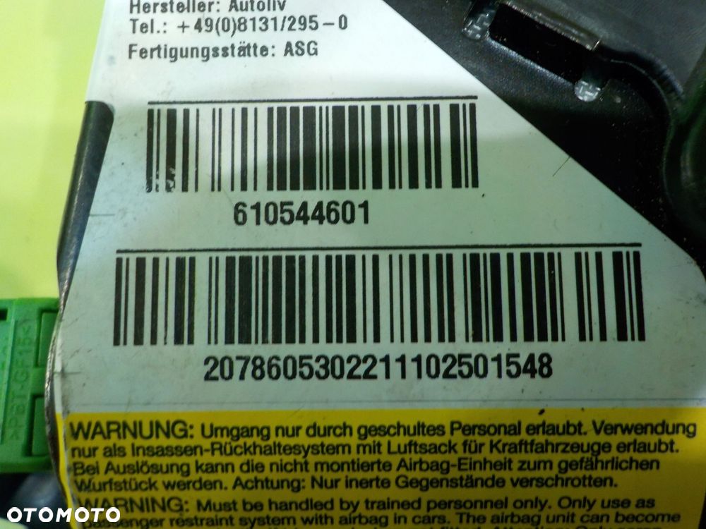 E C207 A207 3.0 CDI 11r COUPE AIRBAG poduszka fotela lewa przod 610544601 - 4