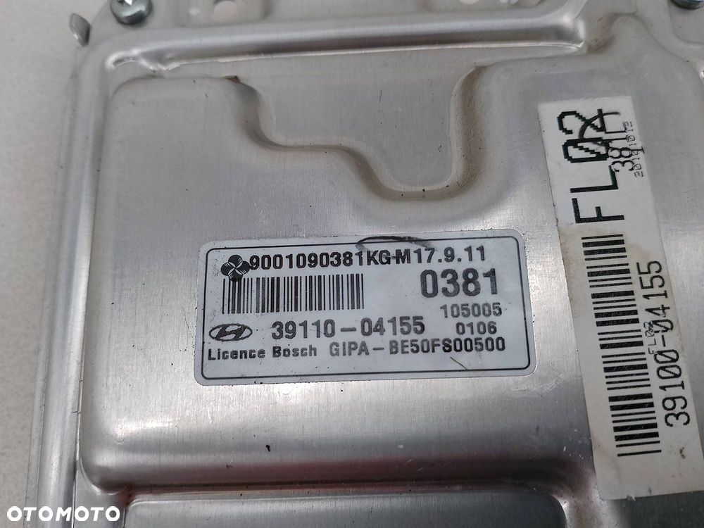 KOMPUTER, STEROWNIK HYUNDAI I10 FL I 39110-04155  9001090381KGM 1.0 12V - 2