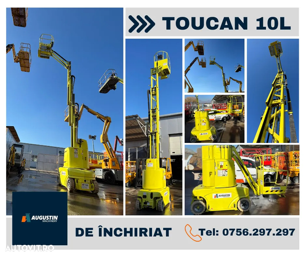JLG Toucan nacela cu catarg vertical