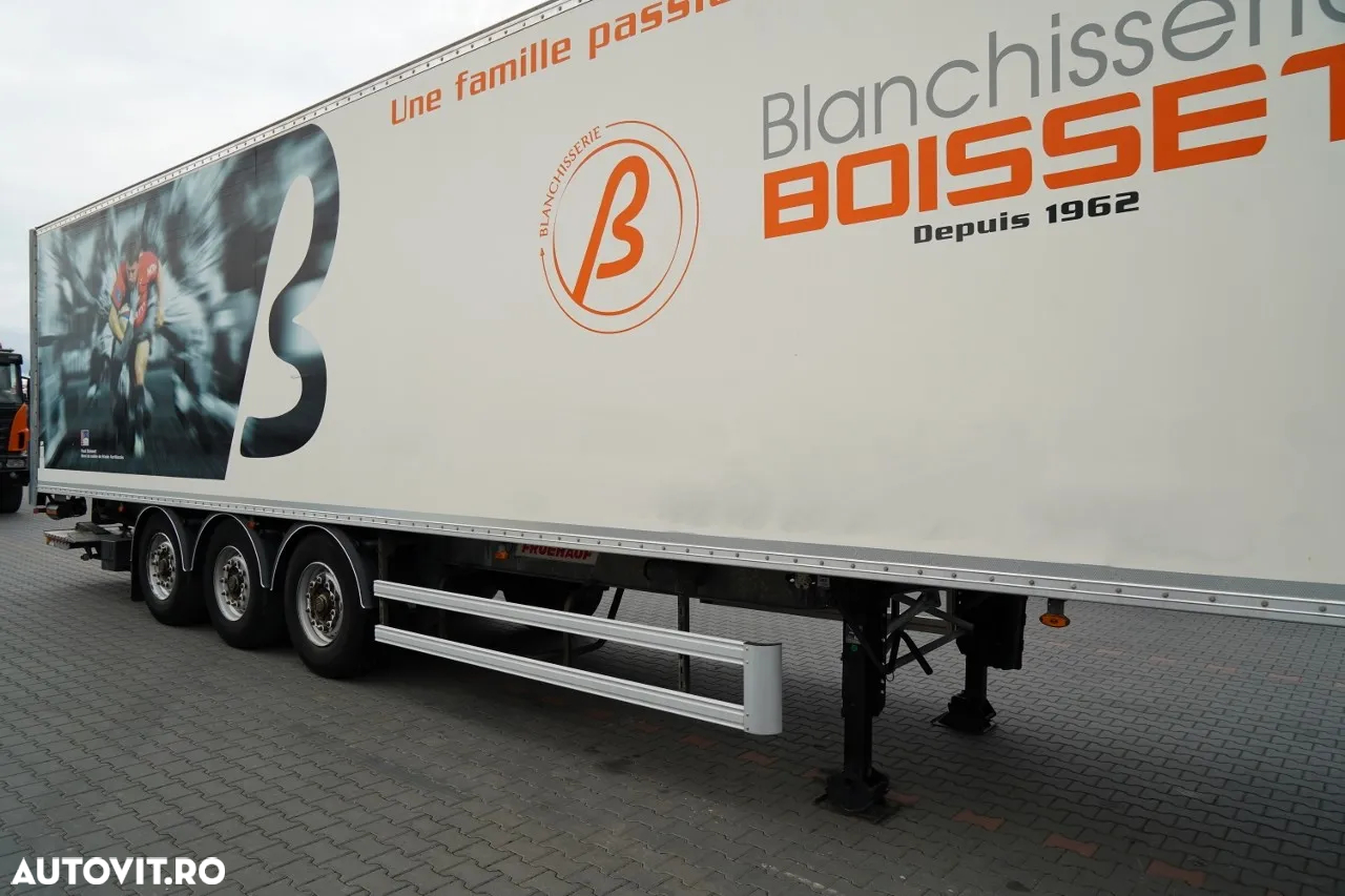 Fruehauf / CONTAINER / platformă elevatoare DHOLLANDIA / podea rezistentă / oblon rulant / axă elevatoare / IMPORTAT - 9