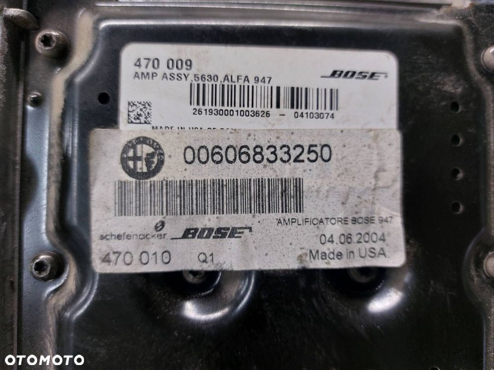 WZMACNIACZ RADIA BOSE ALFA ROMEO GT I 00606833250 - 3