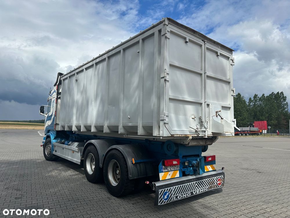 Scania R480 6x4 2014 hakowiec do zboza złomu trocin hak - 4