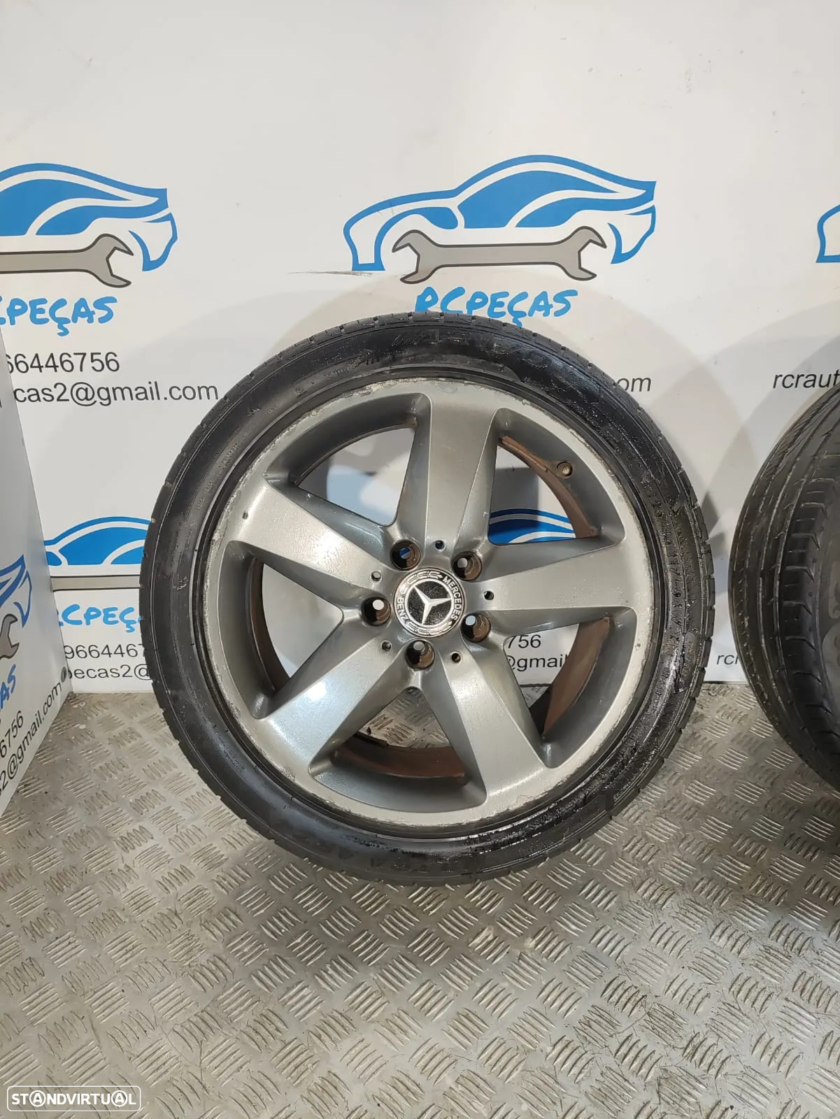 .JANTES MERCEDES SLK R171 17 POLEGADAS 7,5J 8,5J ET36 ET30 ORIGINAIS - 8