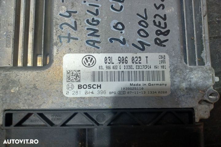 Calculator motor ECU 03L906022T 0281014396 - 2.0 CBAB 03L906022T 0281 - 3