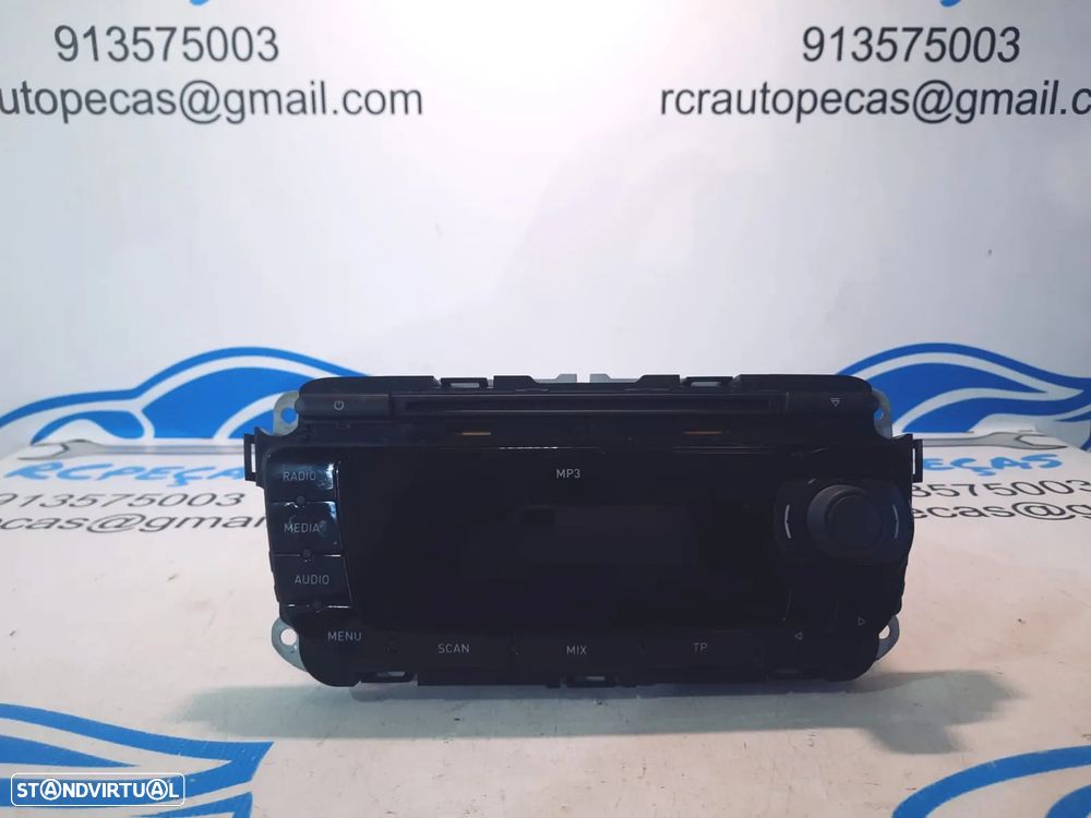 RADIO AUTORADIO LEITOR CD MP3 SEAT IBIZA IV 4 MK4 6J 6J2035153C 6J2035153 ALTEA 5P DISPLAY COMANDOS COMUTADOR PAINEL CONTROLO COMUNICAÇÃO - 10
