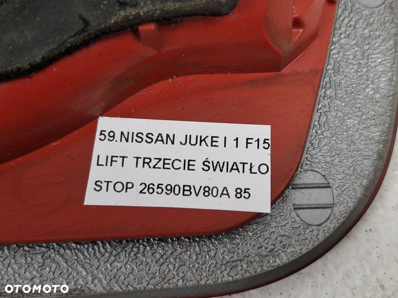 NISSAN JUKE I 1 F15 LIFT TRZECIE ŚWIATŁO STOP 26590BV80A - 7