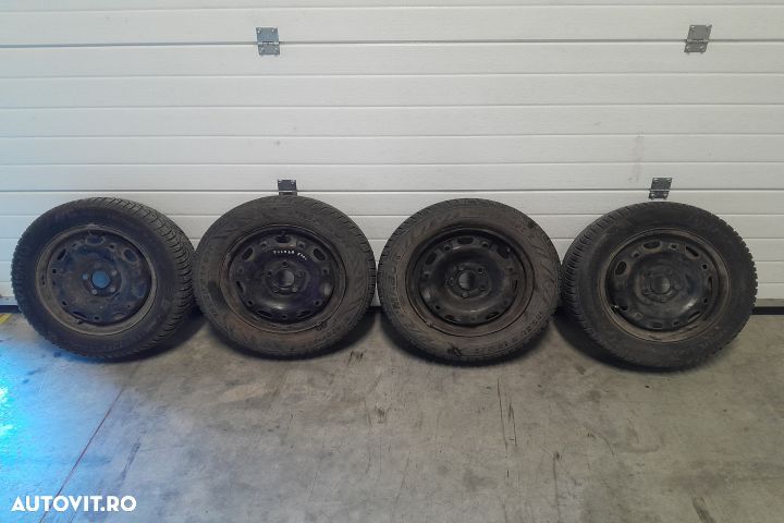 Jante tabla cu anvelope 14 - set 185/60 R14 Volkswagen VW Polo 5 6R [ - 1