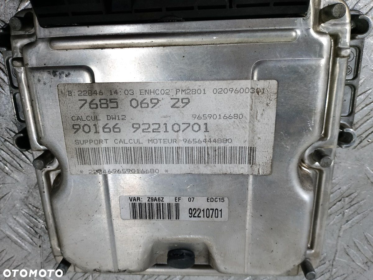 KOMPUTER, STEROWNIK PEUGEOT 607 9659016680 2.2 HDI - 5