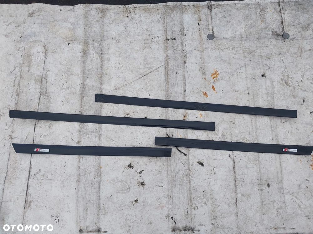 Listwy drzwi środkowe ozdobne Audi A6 C5 LIFT SLINE Avant Kombi prawa lewa przód tył komplet - 1
