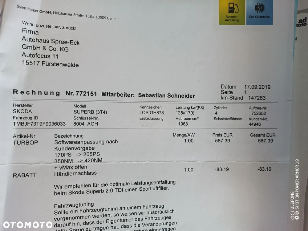 Skoda Superb 2.0 TDI Elegance DSG - 11