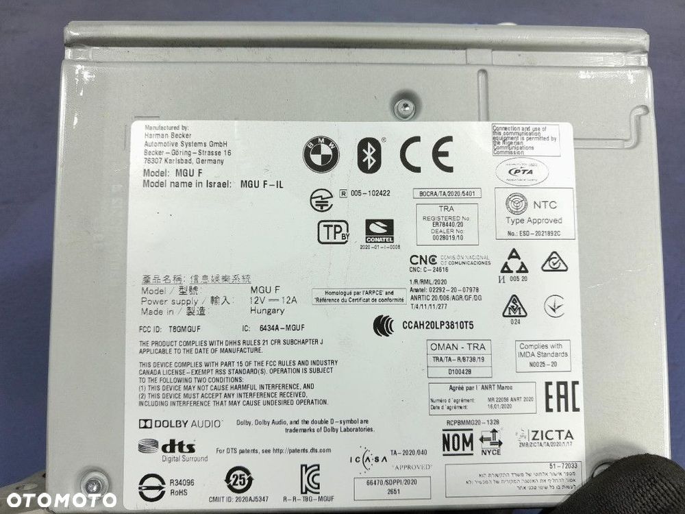 BMW X3 G01 RADIO CZYTNIK NAWIGACJI 5A36347 - 7