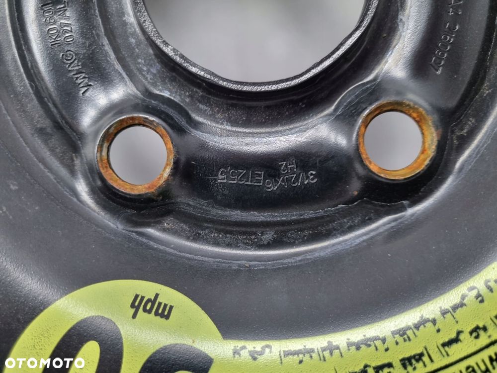 KOŁO DOJAZDOWE Audi Seat Vw Golf VI 125/70 R16 1K0601027AL 5x112 dojazdówka - 3