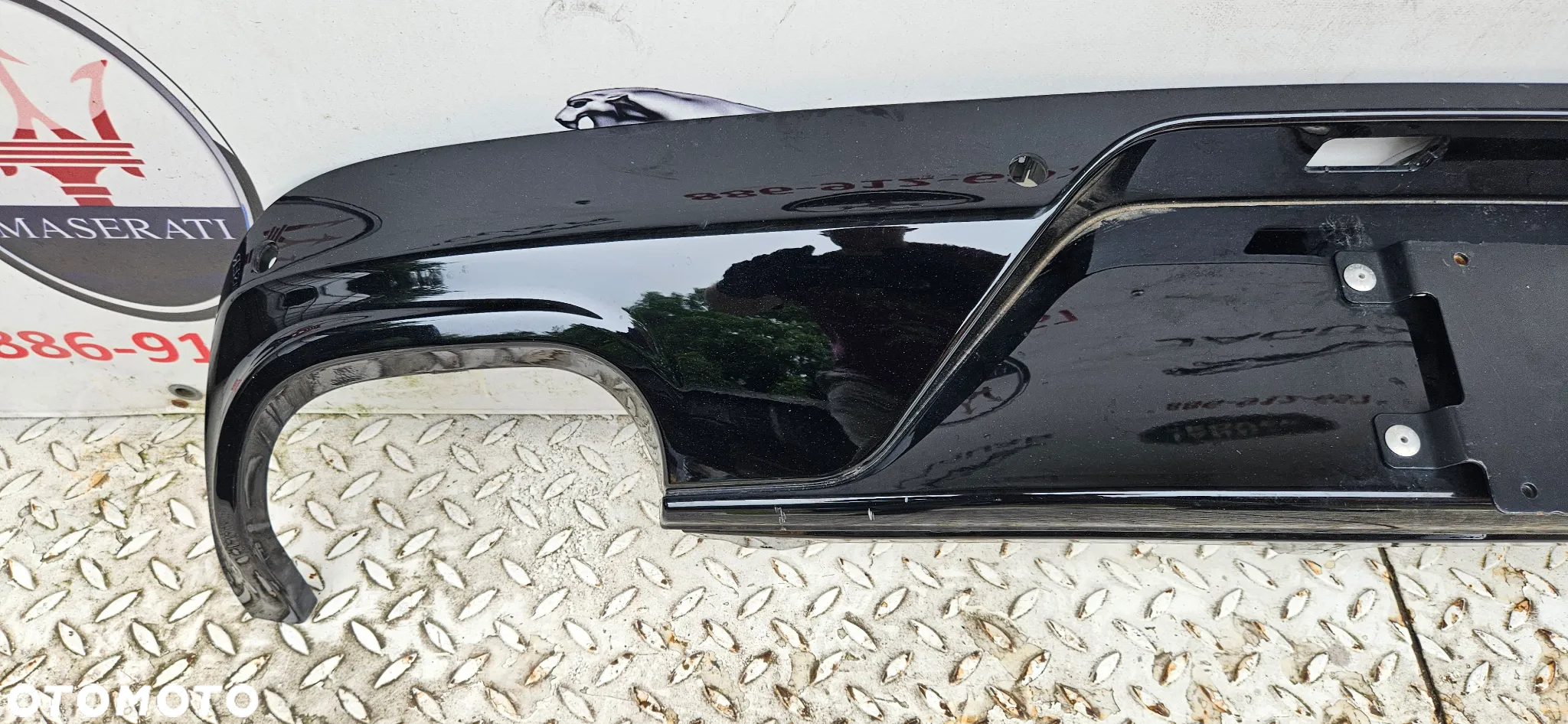 Jaguar XJ 351 LIFT 2015-2019 R-SPORT Dyfuzor zderzaka tylnego Spojler zderzaka tył pod 4x PDC  FW9M-17A894-AA - 6