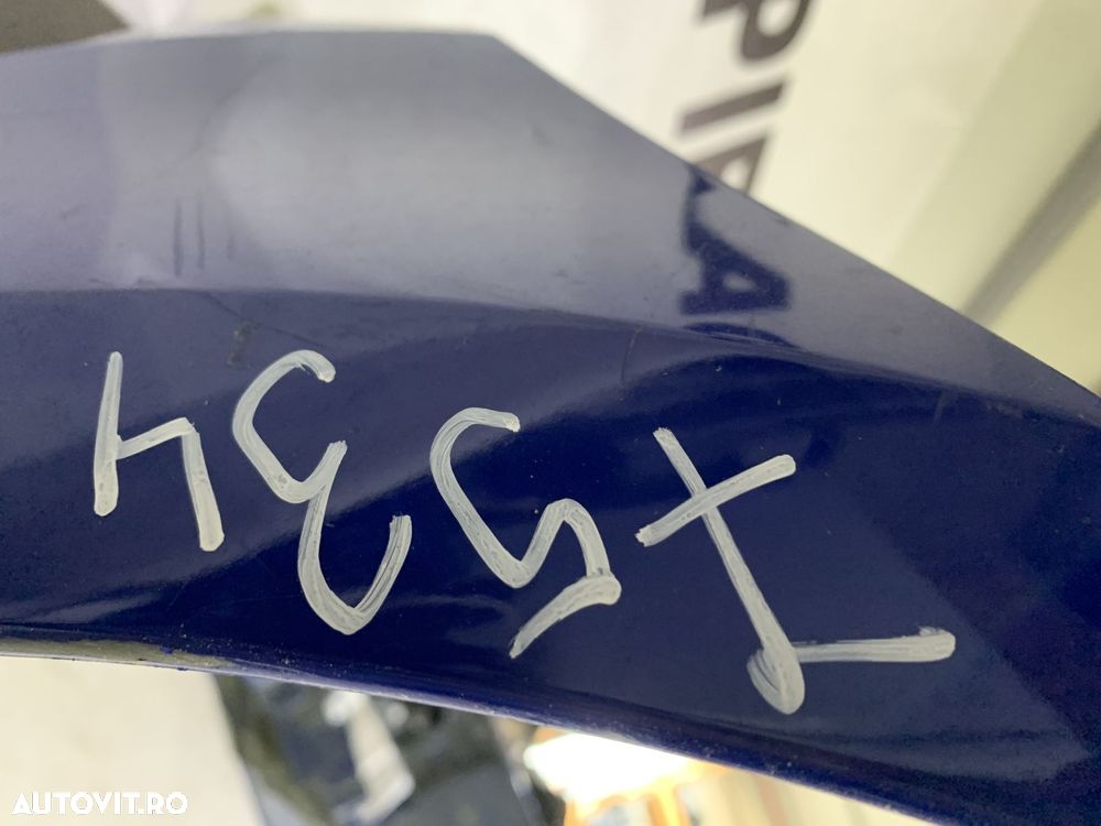 Bara fata Skoda Octavia 3, facelift, 2017, 2018, 2019, 2020, cod origine OE 5E0807221N, cu gauri pentru spalatori faruri si senzori de parcare. - 11