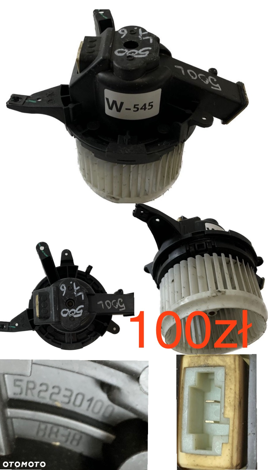 Wentylator dmuchawa nagrzewnicy Alfa Romeo Fiat Renault Clio IV Opel Meriva A 2003-2010r Mercedes C W203 2000-2007r VW UP! 2011-2023r Seat Mii 2011-2023r Skoda Citygo 2011-2023r Renault Megane IV 2016r-> Fiat 500 Jaguar XF X250 Audi A6 C6 - 8