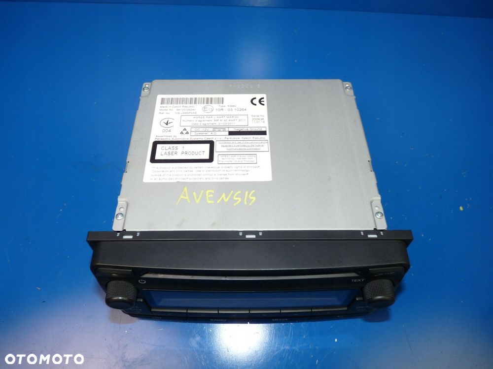 TOYOTA AVENSIS T27 LIFT T29 RADIO FABRYCZNE ORYGINALNE - 2