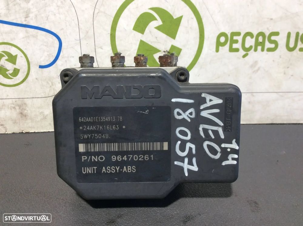 Modulo ABS Aveo Kalos 1.4 ano 2008   96470261/5WY7504B/642AAD1E135491378 - 1