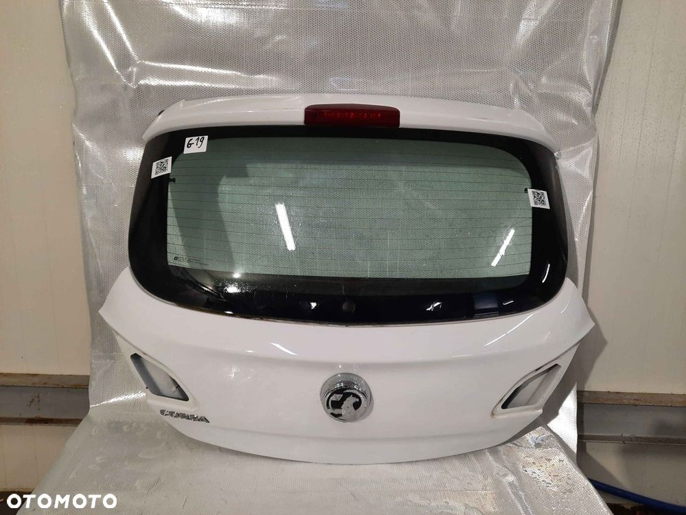 / KLAPA TYŁ TYLNA BAGAŻNIKA OPEL CORSA E Z40R BIAŁA 3D 3 DRZWI HB - 1