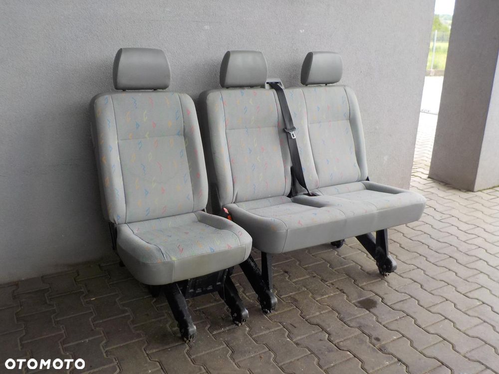 VW T5 T6 FOTEL FOTELE SIEDZENIA RZĄD ŚRODKOWY TYŁ INKA - 1