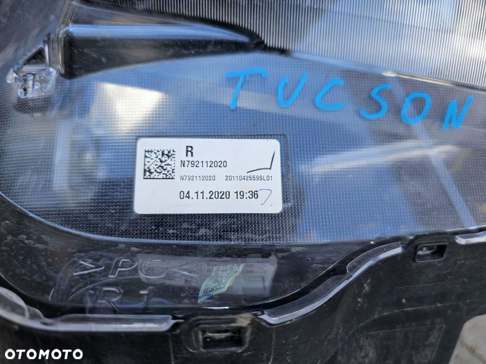 lampa przednia hyundai tucson iv komplet 4 sztuki 92101n7100 2020 rok - 5