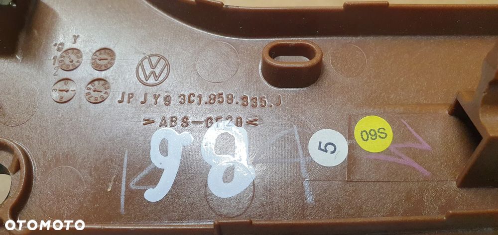 Osłona obudowa licznika zegarów dekor VW Passat B6 3C1858335J - 7