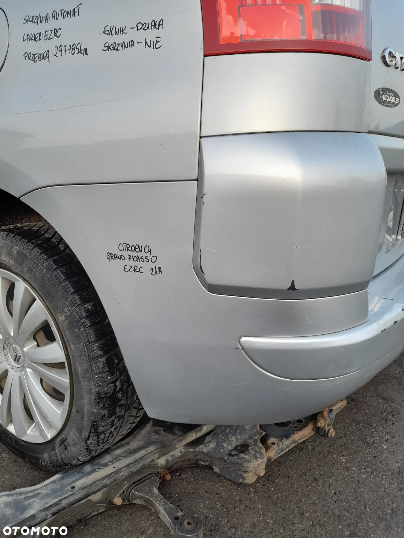 CITROEN C4 GRAND PICASSO ZDERZAK TYŁ TYLNY TYLNI EZRC - 12