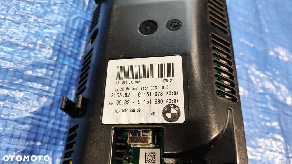 NAWIGACJA CCC ZESTAW KOMPLET RADIO CZYTNIK RAMKA WYŚWIETLACZ IDRIVE KABEL BMW E60 E61 LCI LIFT - 5