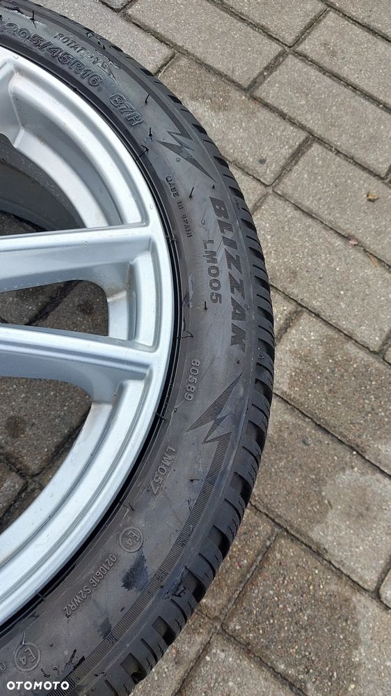 Komplet kol zimowych POLO IBIZA A1 5x100 et40 7x16 205/45r16 87h - 6