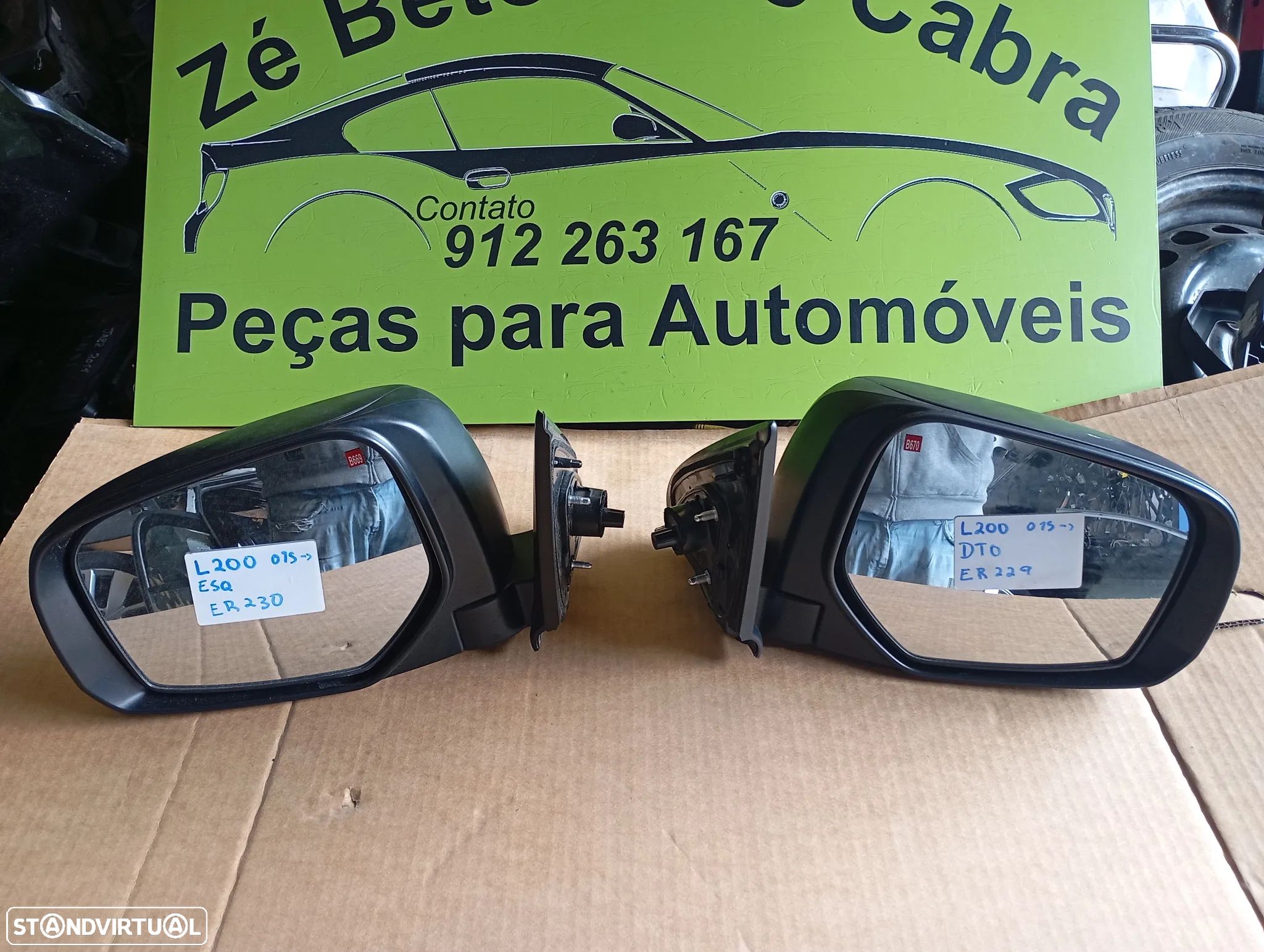 MITSUBISHI L200 ESPELHO RETROVISOR - ER229 ER230 - 1